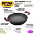 Hawkins Futura 7.5 Litre Deep Fry Pan, Hard Anodised Kadai, Flat Bottom Kadhai, Big Kadai, Black (AD75)