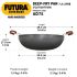 Hawkins Futura 7.5 Litre Deep Fry Pan, Hard Anodised Kadai, Flat Bottom Kadhai, Big Kadai, Black (AD75)