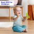 Cable World Infant Colourful Plastic Non Toxic Set Of 7 Attractive Rattles And Teathers For New Borns, Baby,Kid (Multi Color)