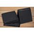 URBAN FOREST Stan Black Minimalist Leather Wallet for Men