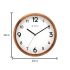 Titan Classic Wooden Analog Wall Clock with White Dial and Silent Sweep - 30 Cm X 30 Cm (Medium)