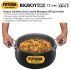Hawkins Aluminium Futura 12 Litre Bigboy Biryani Handi, Polished Hard Anodised Pot with Hard Anodised Lid, Sauce Pan for Cooking and Serving Biriyani, Black (Abh12)