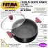 Hawkins Futura 5 Litre Cook n Serve Handi, Hard Anodised Biryani Handi with Glass Lid, Saucepan, Sauce Pan, Black (ACH50G) Polished