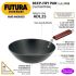Hawkins Futura 2.5 Litre Deep Fry Pan, Long Handle Hard Anodised Kadai, Flat Bottom Kadhai, Black (ADL25)