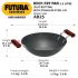 Hawkins Futura 3 Litre Deep Fry Pan, Hard Anodised Kadai, Flat Bottom Kadhai, Black (AD30)