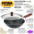 Hawkins Futura 3.5 Litre Deep Kadhai, Non Stick Kadai, Flat Bottom Induction Kadhai, Black (INK35)
