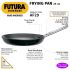 Hawkins Futura 29 cm Frying Pan, Hard Anodised Fry Pan with Stainless Steel Handle, Big Frying Pan, Black (AF29)