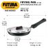 Hawkins Futura 24 cm Frying Pan, Non Stick Fry Pan with Stainless Steel, Rounded Side Frypan for Easy Stirring, Black (NF24RS)