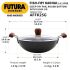 Hawkins Futura 2.5 Litre Fish Fry Kadhai, Hard Anodised Deep Fry Pan with Glass Lid, Round Bottom Kadai, Black (AFFK25G)