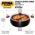 Hawkins Futura 5 Litre Cook n Serve Handi, Hard Anodised Biryani Handi with Glass Lid, Saucepan, Sauce Pan, Black (ACH50G) Polished