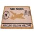 Onlymat Natural Coir Air Mail Design Eco-friendly Thick Material and PVC Doormat for Main Door, Bedroom, Entrance, Kitchen, Entryway, Shop, Office (Multicolour, 75 cm x 45 cm x 1.5 cm)