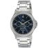 Titan Blue Dial Quartz Multifunction Stainless Steel Strap Watch for Men-NS1698SM02