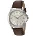 Titan Quartz Multifunction Silver Dial Leather Strap Watch for Men-NS1698SL01/NT1698SL01