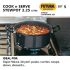 Hawkins Futura 2 Pieces Cookware Set 5 - Hard Anodised Tava and Stewpot with One Stainless Steel Lid, Black (ASET5)