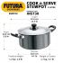 Futura Nonstick Stewpot 3L with SS lid and Induction Compatible Base