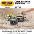 Futura Nonstick Stewpot 3L with SS lid and Induction Compatible Base
