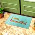 Onlymat Beautiful Polyurethane Coir Door Mat (45 cms x 75 cms x 1.5 cms, Multicolour)