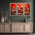 kotart - Painting for wall Decoration Frames |Traditional Indian Art Wall Décor Paintings | Indian Art Wall Décor Paintings For Home Décor Living Room Bedroom Set of 3 (10X19 INCH, B)