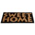 Onlymat Natural Coir, Sweet Home Printed Doormat (Beige & Black) Anti Slip with Backing PVC and Long-Lasting, Heavy Duty, Large & Thick Entryway Rug for Indoor & Covered Door Entrances (75cm x 45cm)