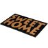 Onlymat Natural Coir, Sweet Home Printed Doormat (Beige & Black) Anti Slip with Backing PVC and Long-Lasting, Heavy Duty, Large & Thick Entryway Rug for Indoor & Covered Door Entrances (75cm x 45cm)