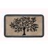 Onlymat Polypropylene Doormat with Anti-Skid Rubber Back for Indoor, Outdoor, Patio, Home and Office, Weatherproof, Large, and Thick Entryway Rug with Black and Beige Tree Design (75 x 45 x 1.5cm)