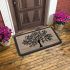 Onlymat Polypropylene Doormat with Anti-Skid Rubber Back for Indoor, Outdoor, Patio, Home and Office, Weatherproof, Large, and Thick Entryway Rug with Black and Beige Tree Design (75 x 45 x 1.5cm)