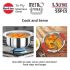 Hawkins 5 Litre Metro Patila, Triply Stainless Steel Tope with Stainless Steel Lid, Induction Bhagona, Tapeli, Silver (Ssp50S),Polished, 5 Liter