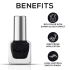 RENEE Hyper Gel Nail Paint- Onyx Black 10ml | Quick Drying, Glossy Finish, Long Lasting, Chip resisting Formula with High Shine Polish | Acetone & Paraben Free
