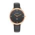 Titan Edge Black Dial Black Leather Strap Watch for Women-NS2655WL01/NT2655WL01
