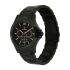 Titan Quartz Multifunction Black Dial Stainless Steel Strap Watch for Men-NS1698NM01/NT1698NM01