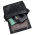 URBAN FOREST Black Leather Messenger Bag & Black Leather Wallet for Men