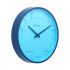 Titan Plastic Contemporary Blue Analog Wall Clock with Overlayed Numbers, 29.5 X29.5 Cm (Medium)
