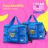 American Tourister Chupa Chups, 31L Volume Duffles with Individual Front Pocket & Water Bottle Pocket, for Men & Women - Blue Cola