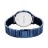 Titan Purple Secluded Quartz Analog Blue Dial with Blue Plating Stainless Steel Strap Watch for Women