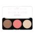 Swiss Beauty Cheek- A- Boo Face Palette With Blusher, Contour And Highlighter | Highly Pigmented And Easy To Blend Shades | Shade - 02, 8Gm|