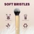 MARS Artist's Arsenal Professional Foundation Flat Makeup Brush | Feather Soft Touch | Precise Synthetic Bristle | Luxe Packaging Flat Straight Makeup Brush (Golden)