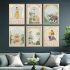 kotart Painting for wall Hanging |Traditional Indian Art Pichwai wall Décor Paintings|Traditional Indian Art Pichwai wall Décor Paintings |Traditional wall Poster With frames Set of 6 (10x13 inch, C)