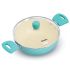Hawkins 2 Litre Cook n Serve Casserole, Aqua Casserole with Glass Lid, Aqua Blue (IUC20G)