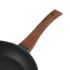 Vinod Zest Plus Die Cast Aluminium Frypan - 24 cm | Skillet Pan for Frying, Saute | 5mm Thick | 5 layer Coating| Wooden Finish Handle | Induction & Gas Base | 1 Year Warranty