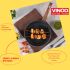 Vinod Zest Plus Die Cast Aluminium Frypan - 24 cm | Skillet Pan for Frying, Saute | 5mm Thick | 5 layer Coating| Wooden Finish Handle | Induction & Gas Base | 1 Year Warranty