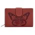 URBAN FOREST Celia Red Leather Wallet for Women