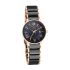 Titan Quartz Analog with Date Black Dial Stainless Steel & Ceramic Strap Watch for Women-NS95016WD01/NT95016WD01