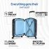 American Tourister Polycarbonate(PC) Ivy Nxt 79Cm Medium Hardside 4 Spinner Wheel Check-in Suitcase with Multi-Stage Telescopic Trolley and Mounted Tsa Lock for Women&Men - Black