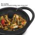 Hawkins Futura 1.5 Litre Cast Iron Kadhai, Naturally Nonstick Cast Iron Kadai with Glass Lid, Cast Iron Cookware for Kitchen, Black (CIK15G)