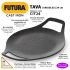 Hawkins Futura 24 cm Cast Iron Tava, Cast Iron Tawa for Roti, Cast Iron Cookware for Kitchen, Black (CIT24)