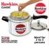 Hawkins Aluminium 5 Litre Classic Pressure Cooker With Pots,Inner Lid Cooker With Separator Set,Silver(Cl51)