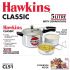 Hawkins Aluminium 5 Litre Classic Pressure Cooker With Pots,Inner Lid Cooker With Separator Set,Silver(Cl51)