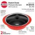 Hawkins 3 Litre Dutch Oven, Nonstick Biryani Pot, Red Ceramic Coated Casserole, Cooking Pot, Saute Pan, Red (DCDO3G)