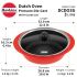 Hawkins 3 Litre Dutch Oven, Nonstick Biryani Pot, Red Ceramic Coated Casserole, Cooking Pot, Saute Pan, Red (DCDO3G)