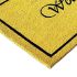 Onlymat Natural Coir Welcome Printed Anti-Slip Rectangular Entryway Doormat, PVC Backing for Outdoor Entrance, Home, Floor, Door, Hall, Drawing Room, Living Room (Yellow, 75cm x 45cm)